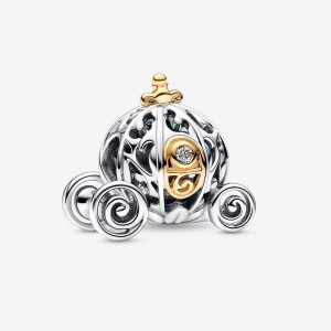 Pandora 100th Anniversary Cinderella's Enchanted Carriage Lab-grown Diamond Charm Mehrfarbig | 326MOALZW