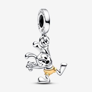 Pandora 100th Anniversary Oswald Lab-grown Diamond Dangle Charm Mehrfarbig | 735OQUMHS