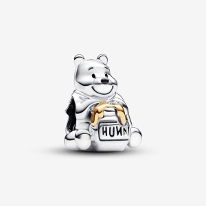 Pandora 100th Anniversary Winnie the Pooh Lab-grown Diamond Charm Mehrfarbig | 609YGUVXR