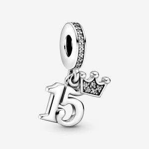 Pandora 15th Birthday Dangle Charm Silber | 759IOACVG