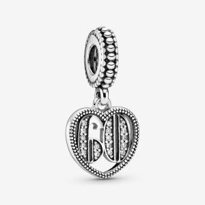 Pandora 60th Celebration Dangle Charm Silber | 549XBIOJV