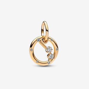 Pandora Aries Zodiac Dangle Charm Gold | 365PMZBKO