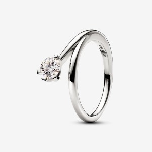Pandora Asymmetric Ring 0.50 carat tw 14k White Gold Weiß Gold | 014NCJLEO