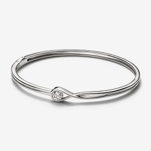 Pandora Bangle 0.50 carat tw 14k White Gold Weiß Gold | 632FVONRQ