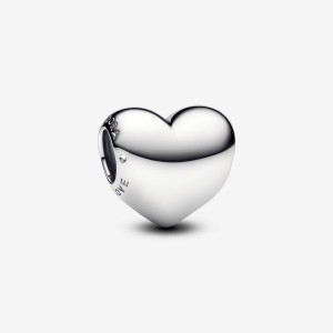 Pandora Be Love Engravable Heart Charm Silber | 697XHSJWD
