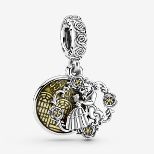 Pandora Beauty and the Beast Dancing Dangle Charm Silber | 326BGHETN