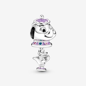 Pandora Beauty and the Beast Mrs. Potts and Chip Dangle Charm Silber | 925YFICUB