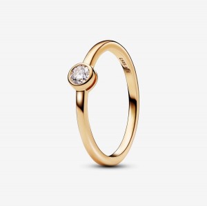 Pandora Bezel Ring 0.15 carat tw 14k Gold Gold | 213UBQJFI