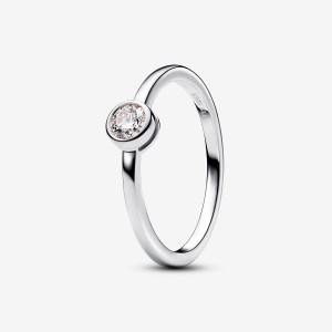 Pandora Bezel Ring 0.25 carat tw Sterling Silver Silber | 570KXGBPZ