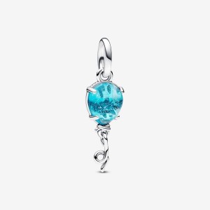Pandora Blue Murano Glass Balloon Dangle Charm Silber | 261MLOVXR