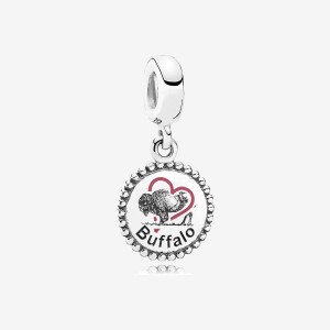 Pandora Buffalo NY Dangle Charm Silber | 480CHAVST