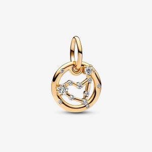 Pandora Capricorn Zodiac Dangle Charm Gold | 052YZDTVQ