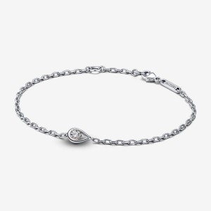 Pandora Chain Bracelet 0.15 carat tw Sterling Silver Silber | 690PLXMNZ
