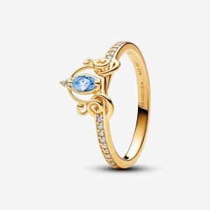 Pandora Cinderella's Carriage Ring Gold | 781UXRHMV