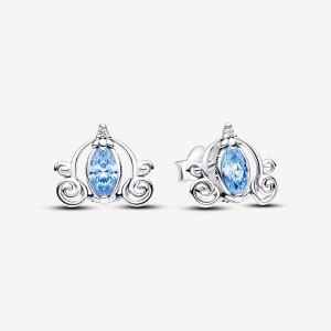 Pandora Cinderella's Carriage Stud Earrings Silber | 613TDZFHY