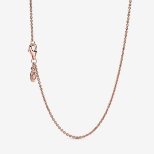 Pandora Classic Cable Chain Necklace Rosa Gold | 793BTCQPU