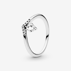 Pandora Classic Wishbone Ring Silber | 952URTQZD