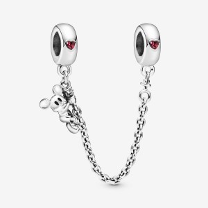 Pandora Climbing Mickey Mouse Safety Chain Silber | 469ETAJYU