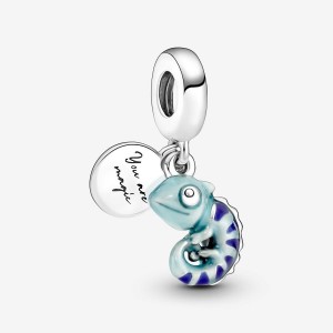 Pandora Color-changing Chameleon Dangle Charm Silber | 652VSNPGT