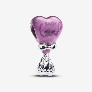 Pandora Color-changing Gender Reveal Girl Charm Silber | 876TBFGDR