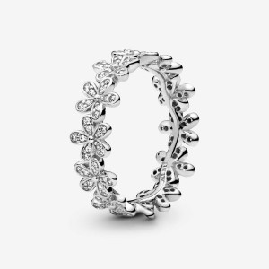 Pandora Daisy Flower Ring Silber | 073BKAFSX