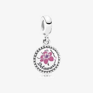 Pandora Delaware Dangle Charm Silber | 129GELZYQ