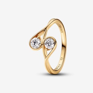 Pandora Double Facing Ring 0.50 carat tw 14k Gold Gold | 036UAFZCK