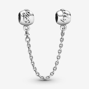 Pandora Family Forever Safety Chain Charm Silber | 946ILVRQM