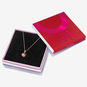 Pandora Festive Bell Charm & Necklace Gift Set Mehrfarbig | 695NGLAQI