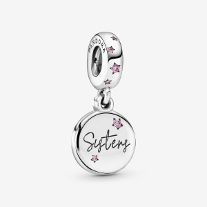 Pandora Forever Sisters Dangle Charm Mehrfarbig | 839YQSMFI