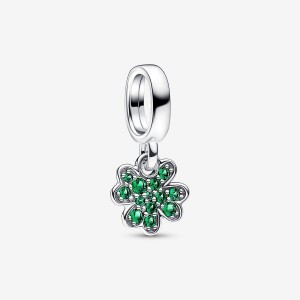 Pandora Four Leaf Clover Dangle Charm Silber | 270PWVTDO