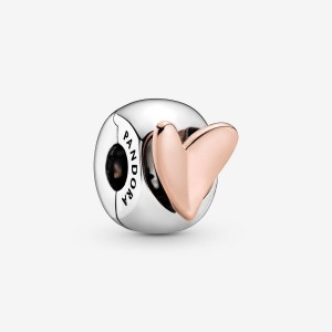Pandora Freehand Heart Clip Charm Mehrfarbig | 902EXOQVZ