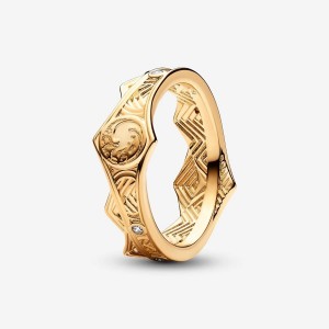 Pandora Game of Thrones House of the Dragon Crown Ring Gold | 960FWKTVD