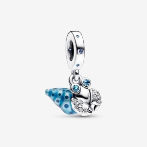 Pandora Glow-in-the-dark Hermit Crab Dangle Charm Silber | 178YMJSWA