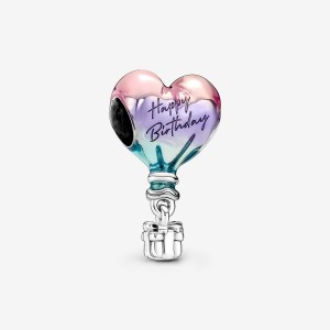 Pandora Happy Birthday Hot Air Balloon Charm Silber | 901UIVCLF
