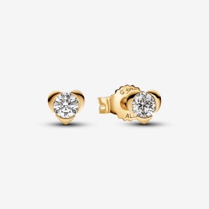 Pandora Heart Earrings 0.30 carat tw 14k Gold Gold | 502FXKSRJ