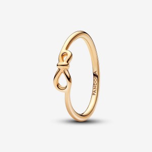 Pandora Infinity Knot Ring Gold | 836LPWRHY