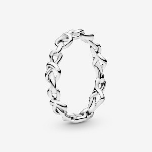 Pandora Knotted Hearts Ring Mehrfarbig | 602HKAEFM