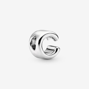 Pandora Letter C Alphabet Charm Silber | 794BJPDYK