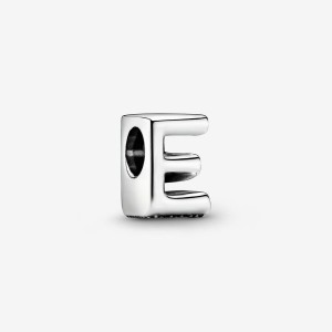 Pandora Letter E Alphabet Charm Silber | 369QZDGNM