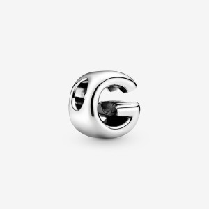 Pandora Letter G Alphabet Charm Silber | 198JXGKSV