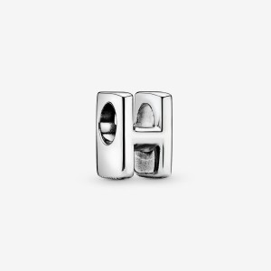 Pandora Letter H Alphabet Charm Silber | 839DPSUEX