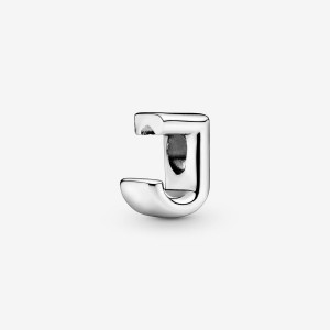 Pandora Letter J Alphabet Charm Silber | 625AQKCDH