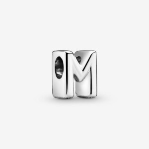 Pandora Letter M Alphabet Charm Silber | 258SFOYRD
