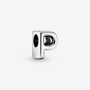 Pandora Letter P Alphabet Charm Silber | 273YZMECI