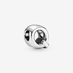 Pandora Letter Q Alphabet Charm Silber | 517UDZEYX
