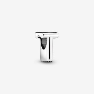 Pandora Letter T Alphabet Charm Silber | 742SFHLUI