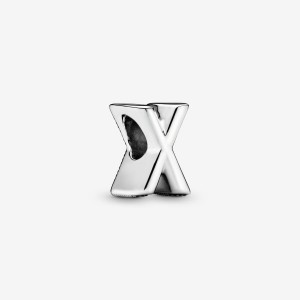 Pandora Letter X Alphabet Charm Silber | 467COLMFX