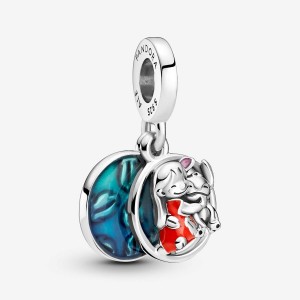 Pandora Lilo & Stitch Family Dangle Charm Silber | 497GWTPQO