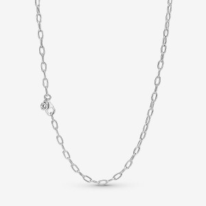 Pandora Link Chain Necklace Silber | 708VAQYWR